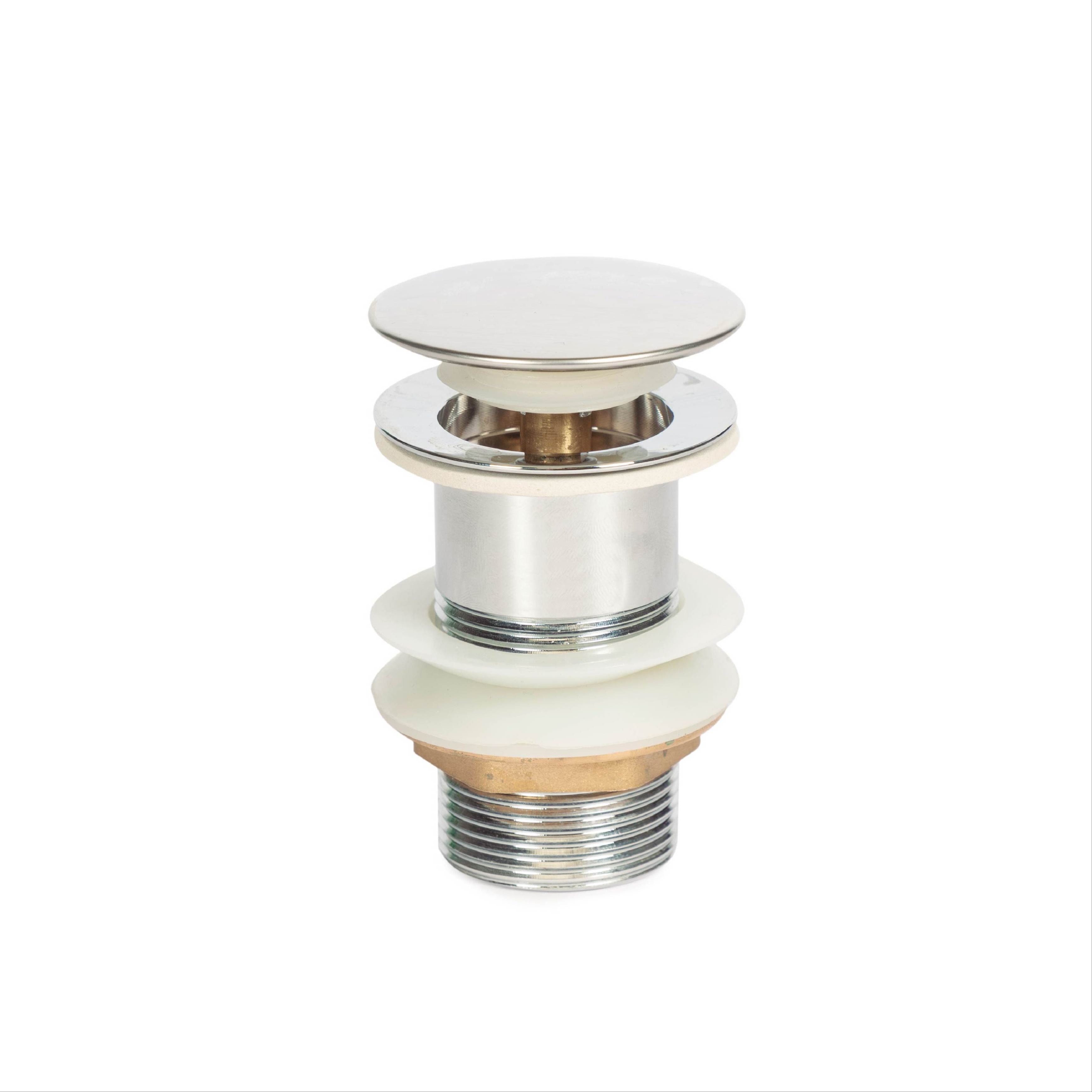 Sopapa Click Clack Acero Inox. Sin Desborde	